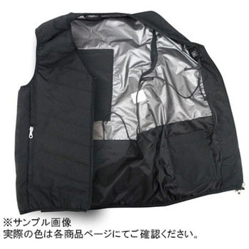 ヒーター内蔵可能型 中綿入り 防寒インナーベスト(Vネック) ブレイン