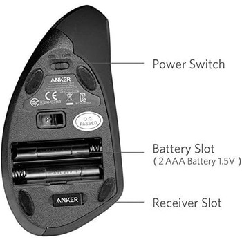 Anker 2.4G ワイヤレスマウス Anker(アンカー)