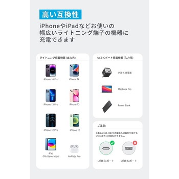 Anker 310 高耐久ナイロン USB-C & ライトニング ケーブル 0.9m Anker(アンカー)