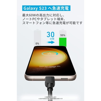 Anker 310 USB-C & USB-C ケーブル 1.8m ブラック Anker(アンカー)