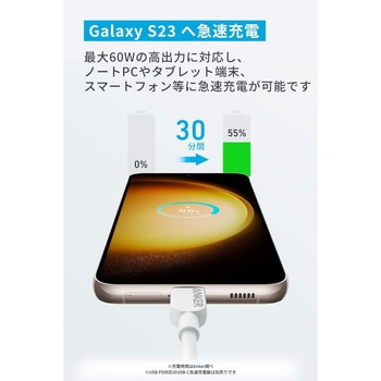 Anker 310 USB-C & USB-C ケーブル 1.8m ホワイト 2本セット Anker(アンカー)