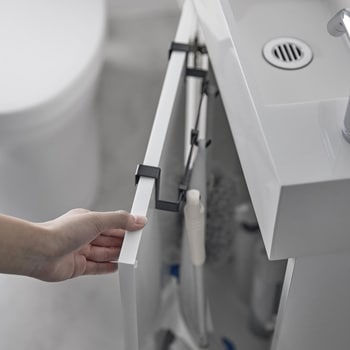 トイレキャビネット扉ハンガー タワー ブラック 山崎実業