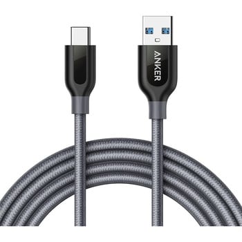 A81690A1 Anker PowerLine+ USB-C & USB-A ケーブル (USB3.0対応) 1.8m Anker(アンカー)  データ転送速度:最大5Gbps - 【通販モノタロウ】