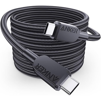 Anker USB-C & USB-C ケーブル (高耐久ナイロン) 3.0m ブラック Anker(アンカー)