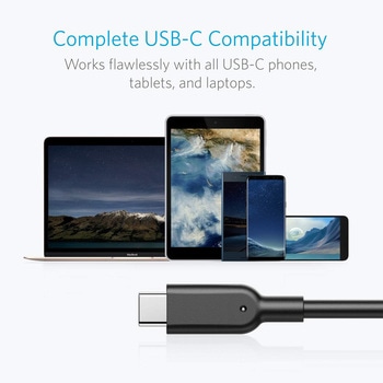 Anker PowerLine II USB-C & USB-A ケーブル (USB3.1 Gen2対応) 0.9m - Anker(アンカー)
