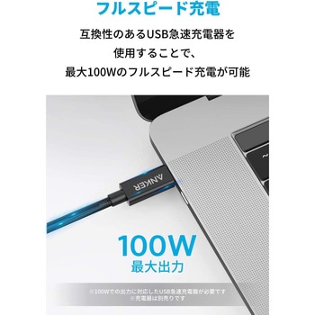 Anker USB-C & USB-C Thunderbolt 3 ケーブル 0.7m Anker(アンカー)