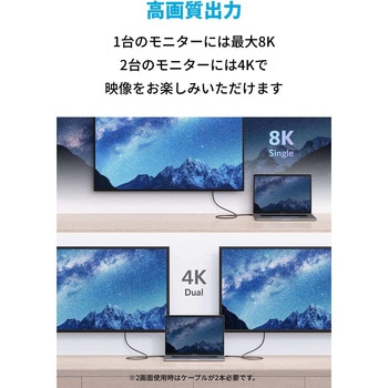 Anker USB-C & USB-C Thunderbolt 4 100W ケーブル 0.7m Anker(アンカー)