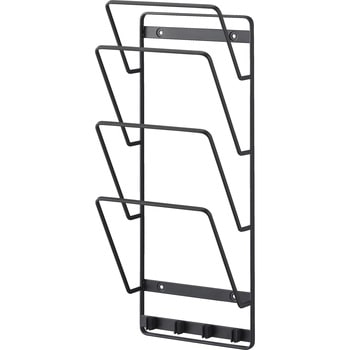 石こうボード壁対応ウォールタブレットホルダー タワー 4段 ホワイト - 山崎実業