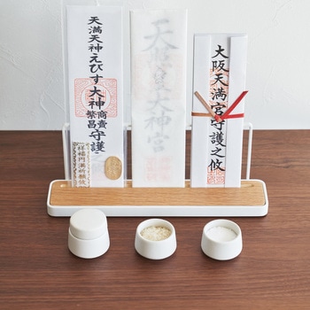 神具 タワー 3点セット ホワイト 山崎実業