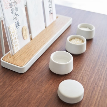 神具 タワー 3点セット ホワイト 山崎実業