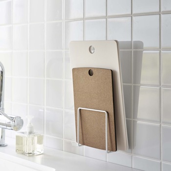 フィルムフックまな板ホルダー タワー ホワイト - 山崎実業