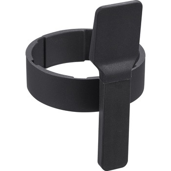 収納バンド付き美容クリームスパチュラ タワー ホワイト - 山崎実業