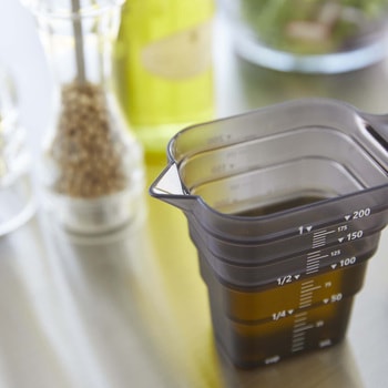 マグネット段々計量カップ タワー 200mL ブラック 山崎実業