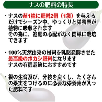 乳酸発酵 ナスの肥料 - 渡辺泰