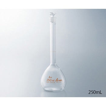 メスフラスコ JCSS校正付 白 アズワン