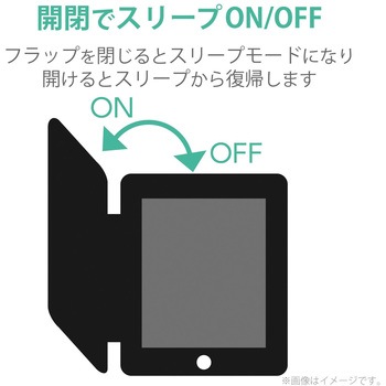 iPad Air 10.9インチ 第5世代 第4世代 (2022/2020年) ケース カバー 手帳型 フラップ ソフトレザー ApplePencil収納 スリープ対応 マグネット ブラック エレコム