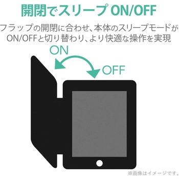 iPad Air 10.9インチ 第5世代 第4世代 (2022/2020年) ケース カバー 手帳型 フラップ ソフトレザー スリープ対応 マグネット 2アングル 背面クリア エレコム
