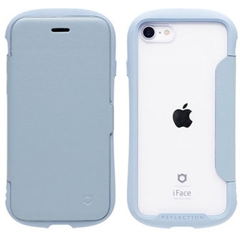 [iPhone SE 2022/SE 2020/8/7専用]iFace Reflection ダイアリー ポリカーボネート クリアケース iFace