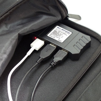 BA-SP40W 2WAY モバイルソーラーパネル 富士倉 ブラック色 USBポート数