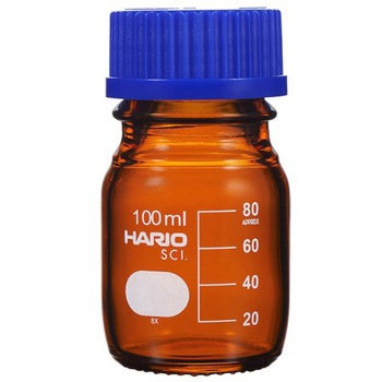 耐熱ねじ口瓶 液切れリング付き 茶 NBBシリーズ HARIO