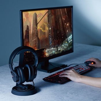 ヘッドホンスタンド T字型 ケーブル 小物 収納 バンド幅37mm以下 対応 エレコム