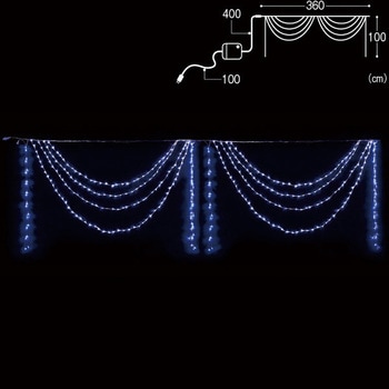 LED2連ドレープライト フローレックス