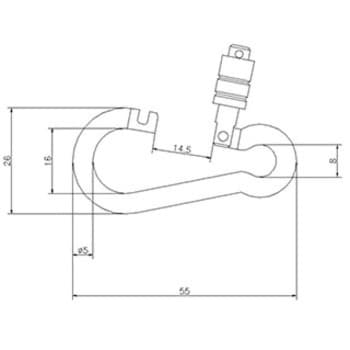 ステンレススプリングフック オープン型 ジョー・プリンス竹下