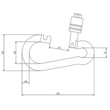 ステンレススプリングフック オープン型 ジョー・プリンス竹下