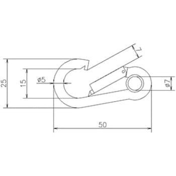 ステンレスリング入スプリングフック ジョー・プリンス竹下
