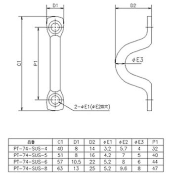 ステンレス丸線アイストラップ ジョー・プリンス竹下
