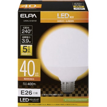 LED電球 ボール形G95 ELPA