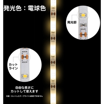 LEDテープライトUSB3．0mL色 ELPA