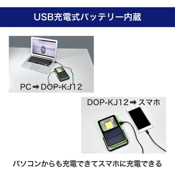 充電できるライト ELPA