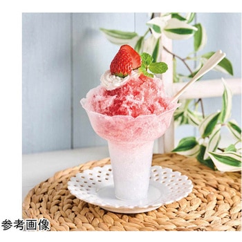 かき氷カップフラワー クリア 25個 - ノーブランド