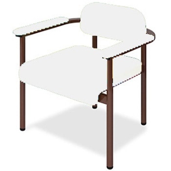 ホームチェアー1 TB-1268-01 幅40 全幅57 ×奥行50 座面奥行40 ×座高44 全高67 cm 高田ベッド製作所