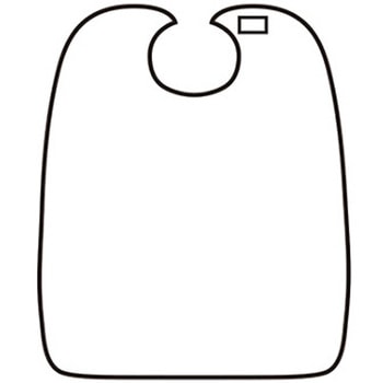 食事用エプロン 丈100cm 38951 - ケアファッション