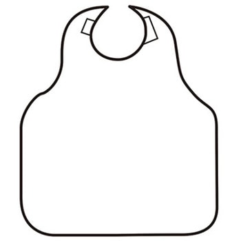 名札付食事用エプロン 39670 - ケアファッション