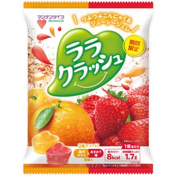ララクラッシュアソート温州みかん&あまおう苺 マンナンライフ