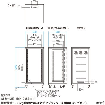 19インチサーバーラック_(24U) サンワサプライ