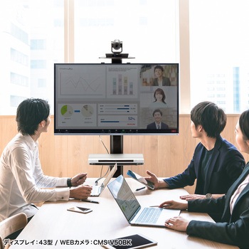 液晶ディスプレイスタンド_手動上下昇降 サンワサプライ