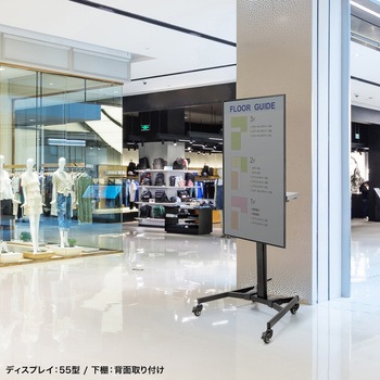 液晶ディスプレイスタンド_手動上下昇降 サンワサプライ