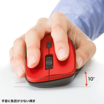 ブルーLEDマウス_ワイヤレス静音 サンワサプライ