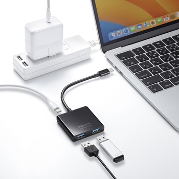 USBハブ_USB TypeC サンワサプライ