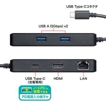 ドッキングステーション_USB TypeC サンワサプライ