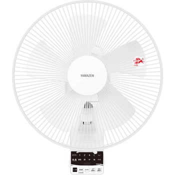 YWRX-BGD305(W) 扇風機 壁掛け DCモーター 上下左右自動首振り 風量5段階 静音 タイマー付き 1台 YAMAZEN(山善)  【通販モノタロウ】