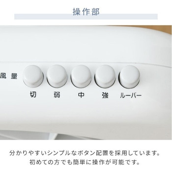 扇風機 ボックス 360度ルーバー 押しボタン式 YAMAZEN(山善)