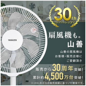 扇風機 DCモーター ミニ 静音 切タイマー フルリモコン YAMAZEN(山善)