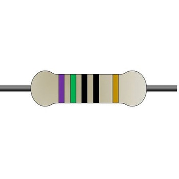 炭素皮膜抵抗器 1/4W 750Ω 5% 1セット 200個入 YAGEO
