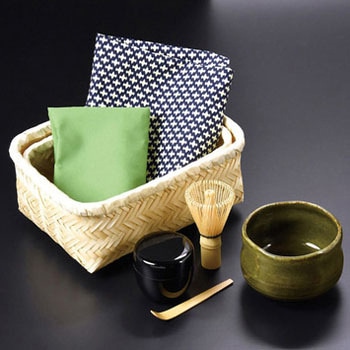 茶喜お抹茶セット 織部 碗 用美(ヤマコー)