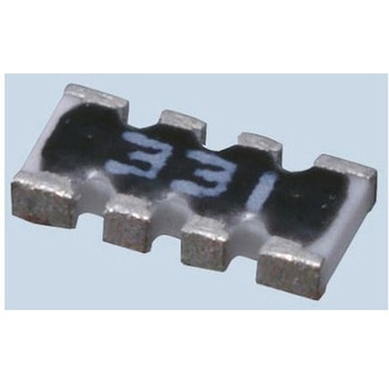 抵抗アレイ 33Ω 0.25W ±5% 素子数：4 1袋 100個入 釜屋電機